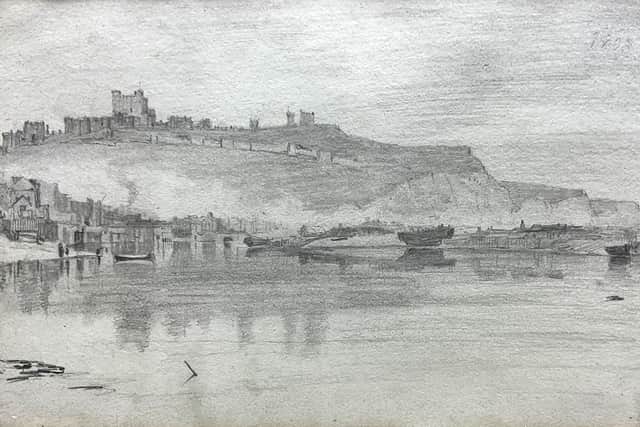 The Constable sketch of Dover Harbour in 1803.