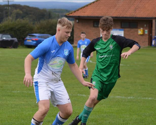 Jamie Atkinson was man of the match in Heslerton's cup win.