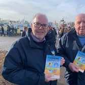 Farming Outlook producers John Harding (left) and Dougie Weake from the Yorkshire Agricultural Machinery Show at Murton, along with pictures showing pig and sheep farming.