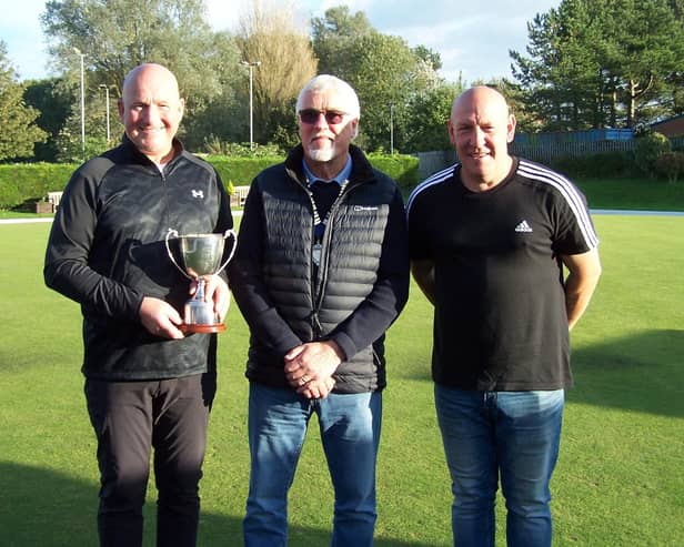 Alan Landers, left, won the Mick Jessop Cup