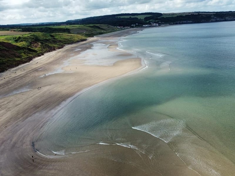 Drone photo looking towards Sandsend.
picture: Scott McGhee