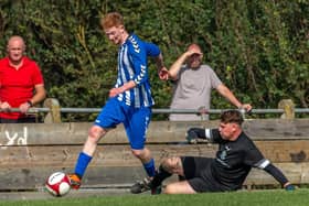 Fishburn Park keeper Dylan Humble featured in the 3-2 cup loss