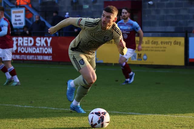 Scarborough Athletic were pegged back to a 1-1 draw by hosts South Shields. Photo by Jack Boys
