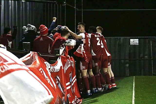 Boro earned a superb late 2-1 win at Rushall Olympic. Photos by Rhys O'Callaghan