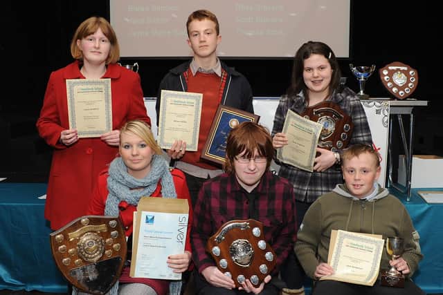 Prize winners at Headlands School's achievement and awards evening. (PA1050-14c)