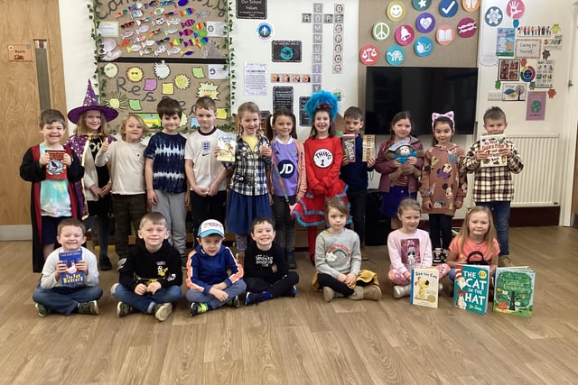Fylingdales School youngsters on World Book Day.