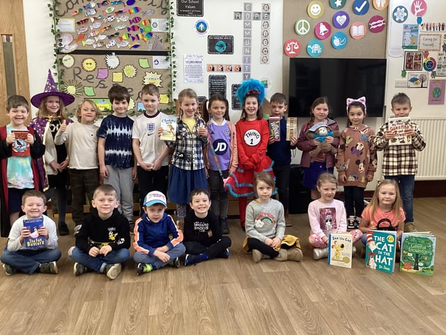 Fylingdales School youngsters on World Book Day.