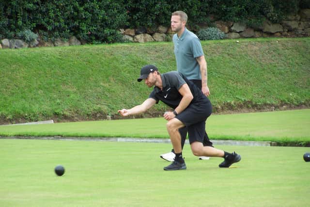 Winner James Wilcox in action at the Gambart Baines Cup event.