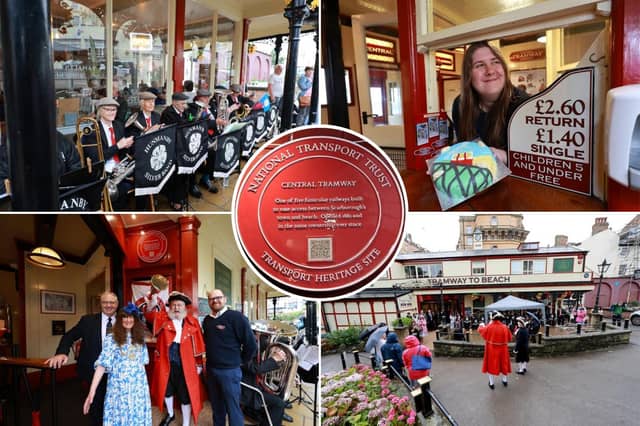 Central Tramway unveils Red Wheel plaque