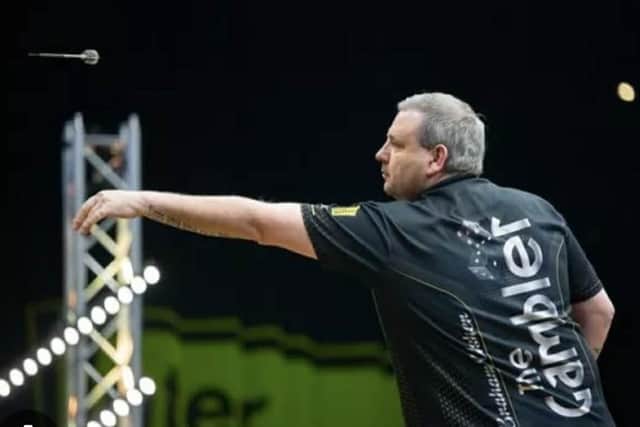 Scarborough darts star Graham Usher is looking forward to the PDC Q School in January. Photo by Kelly Dekkers and PDC