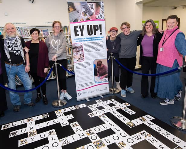 The new Ey Up! exhibition at Selby library which was unveiled by library staff and those who took part in the sessions.
