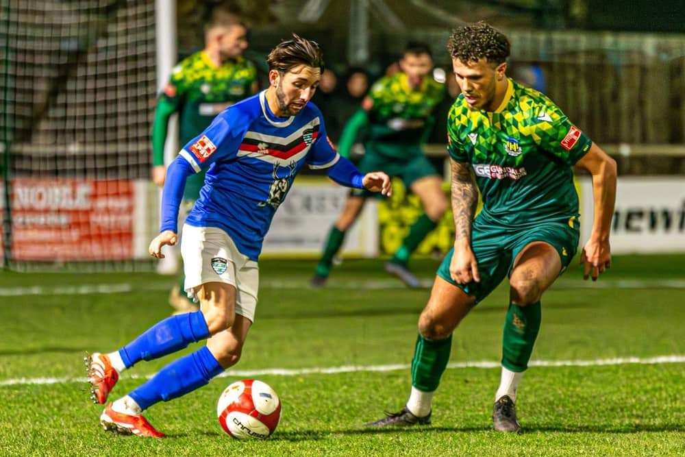 Whitby Town earned a 1-1 home draw against Hebburn on Tuesday evening,. Photo by Brian Murfield