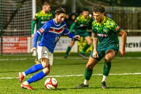 Whitby Town earned a 1-1 home draw against Hebburn on Tuesday evening,. Photo by Brian Murfield
