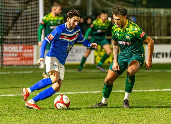 Whitby Town earned a 1-1 home draw against Hebburn on Tuesday evening,. Photo by Brian Murfield