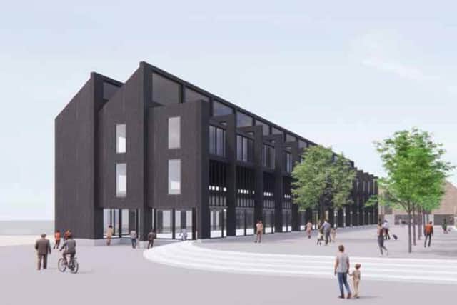 An artist's impression of what the former Comet building could look like as a technology excellence centre.