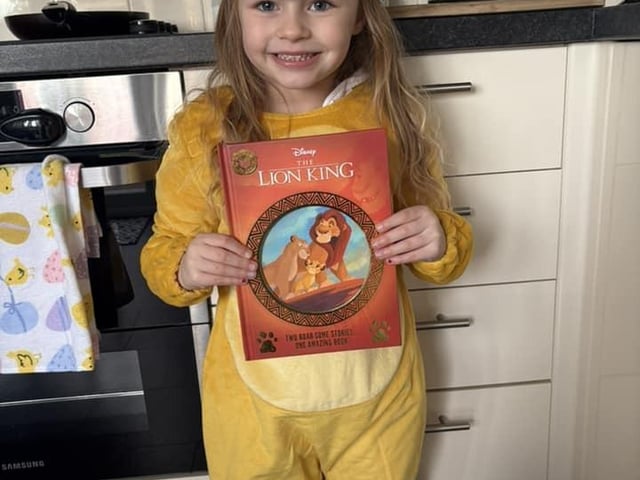 Lillie as Simba, sent in by Stephanie Mockridge.