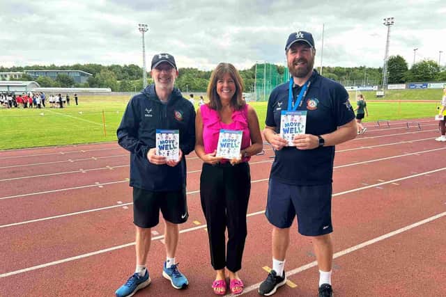 Jill Wilkinson with colleagues Paul Anderson (left) and Matt Herschell Smith (right).