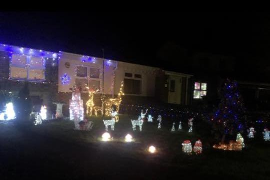 This Bridlington submission shows a number of glowing characters making a gorgeous festive scene.