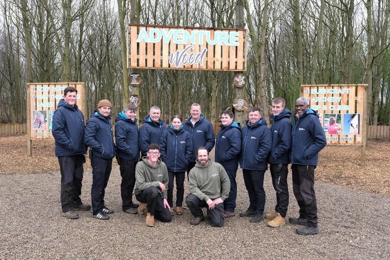 The official opening of the Adventure Wood at North Yorkshire Water Park