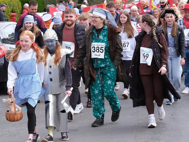 The fancy dress was colourful, varied and fun, with famous faces like Dorothy and the Tin Man making an appearance.