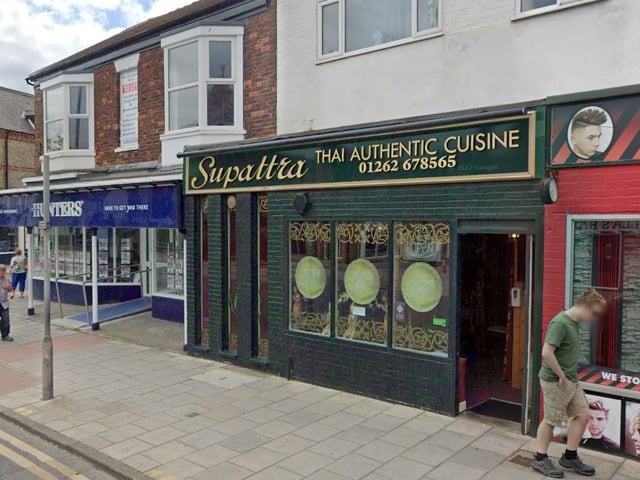 Supattra Thai Restaurant is located on Quay Road. One Google Review said: "This is one of my very favourite places to eat in Bridlington. It is always busy with a good atmosphere, authentically decorated and welcoming.  The food is absolutely delicious, we have been a couple of times now and haven't had a bad meal yet."