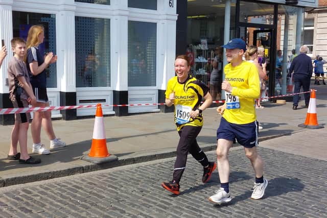 Charlotte Jallow and Michael Byass fly the flag for Road Runners.