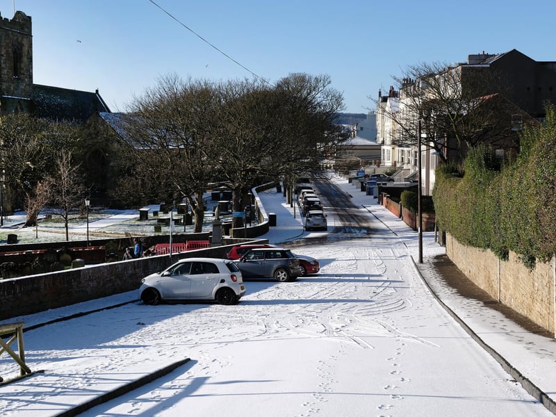 Castle Road in the sun.