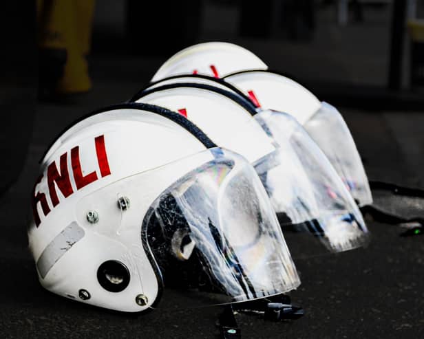 RNLI Crew Helmets - Image: RNLI/Mike Milner