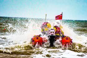 Bridlington RNLI Inshore Lifeboat (ILB) ‘Ernie Wellings’ launching. Photo: RNLI/Mike Milner.