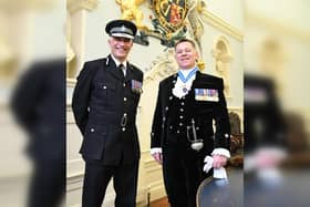Chief Constable Paul Anderson at the Declaration of Office for the new High Sheriff of East Riding of Yorkshire, Col (Retd) Chris Henson QGM. Photo: Humberside Police