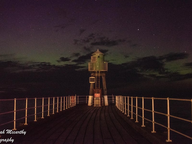 This stunning photos was taken on Whitby west pier.