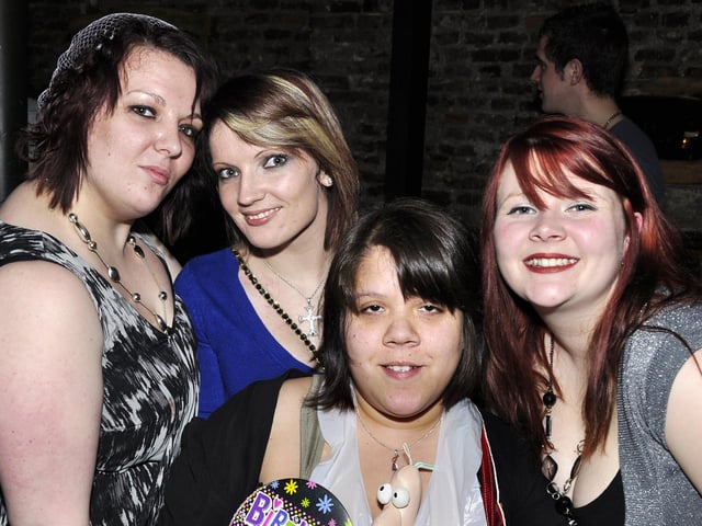 Sammy, Kim, Emily and Jenna on a girls night out.