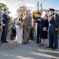 Winning couple tie the knot at once-in-a-lifetime 'Back to the 1940s' wedding