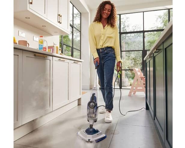 Power through popular cleaning tasks with the new VAX Steam Fresh Total Home.