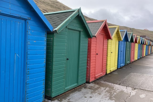 Beach huts coming out of their winter hibernation in Whitby, by Graham Templeton.