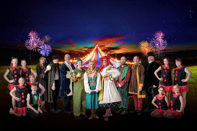 The full cast of Whitby Apollo Players' Goldilocks and The Three Bears.