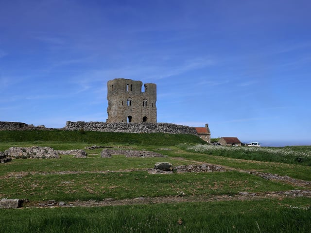 In the castle grounds