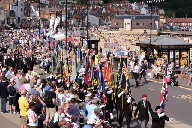 The parade at last year's Scarborough Armed Forces Day.picture: Richard Ponter