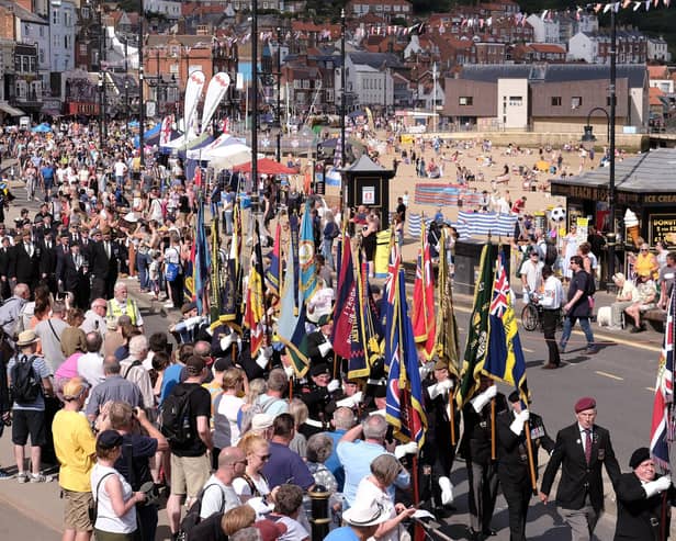 The parade at last year's Scarborough Armed Forces Day.picture: Richard Ponter