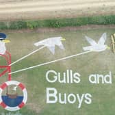 Gulls and Buoy, designed by Fylingdales School pupils.