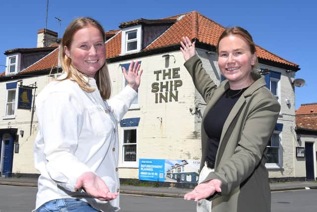 Sisters Hannah and April Emmerson are taking on The Ship Inn pub in Flamborough. Photo: David Harrison