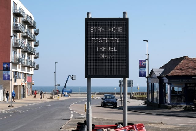 Warning sign on North Bay, Scarborough.picture: Richard Ponter