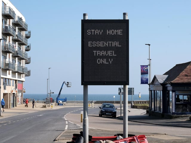 Warning sign on North Bay, Scarborough.picture: Richard Ponter