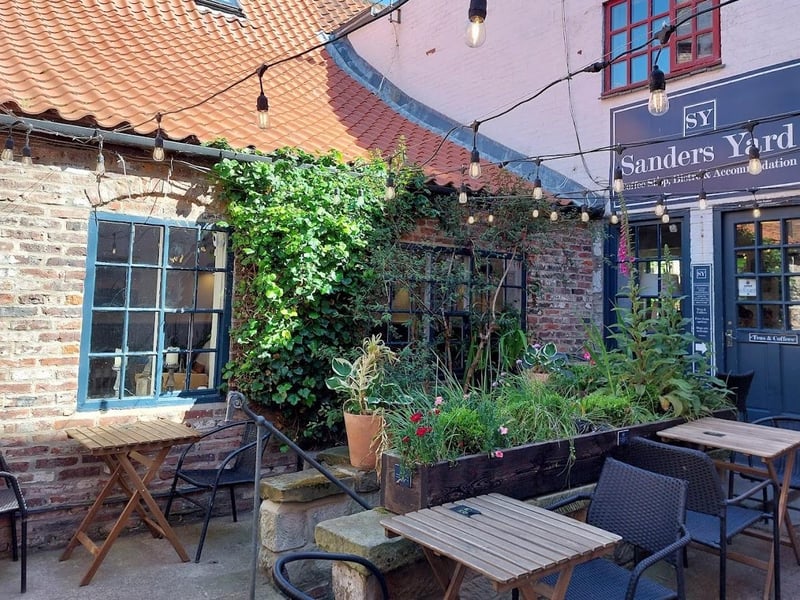Sanders Yard Bistro is located on Sanders Yard, Church Street, Whitby. One Google review said: "Always have to pop in whenever we are in Whitby. Tucked away through an alley entrance but plenty of room inside and out. One half of the restaurant takes dogs (our main reason for coming). The staff are always friendly and accommodating. Comfortable atmosphere. The food is good quality, well cooked and there is plenty of choice."