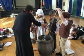 Learning to wash clothes with Mrs Periwinkle