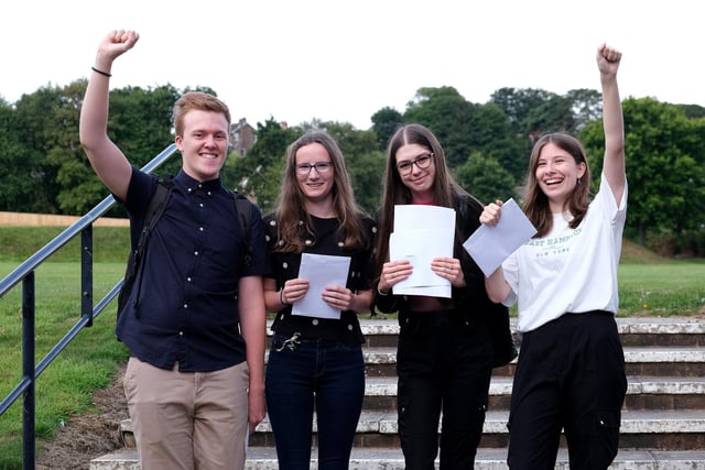 Robert Hitchhcock, Melanie Jackson, Abbie Winwood and Daisy Howarth share their results