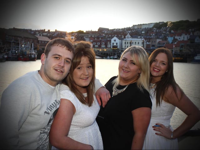 Joe, Jordan, Jade and Natalie at Catch The Wave's boat party.