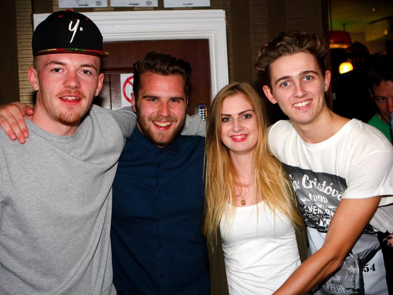Nathen, Olly, Grace and Joey enjoying the music in The Waterhouse