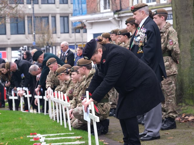 Planting the crosses