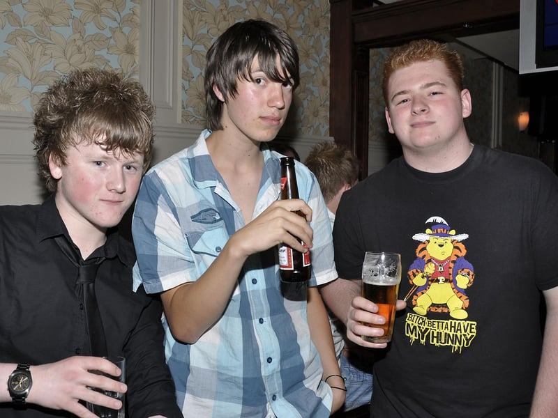 Ben, Sam and Alex on a lads night out in Bar2B.